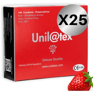 UNILATEX - CONSERVATEURS ROUGE - FRAISE PACK 25 X 144 UNITÉS