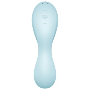 SATISFYER - APPLICATION STIMULATEUR ET VIBRATEUR CURVY TRINITY 5 BLANC