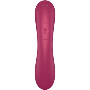 SATISFYER - CURVE TRINITY 1 AIR PULSE VIBRATION ROUGE