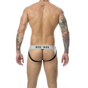 MOB - JOCK BLANC À RAYURES CLASSIQUES TAILLE L
