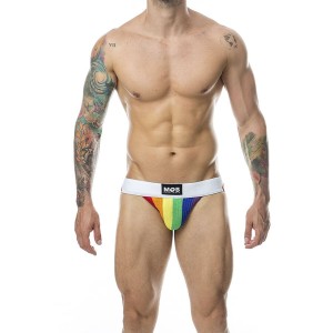MOB - JOCK CLASSIQUE À RAYURES ARC-EN-CIEL TAILLE L