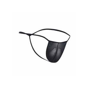 MOB - STRING TRANSPARENT EN FORME DE T NOIR TAILLE L-XL