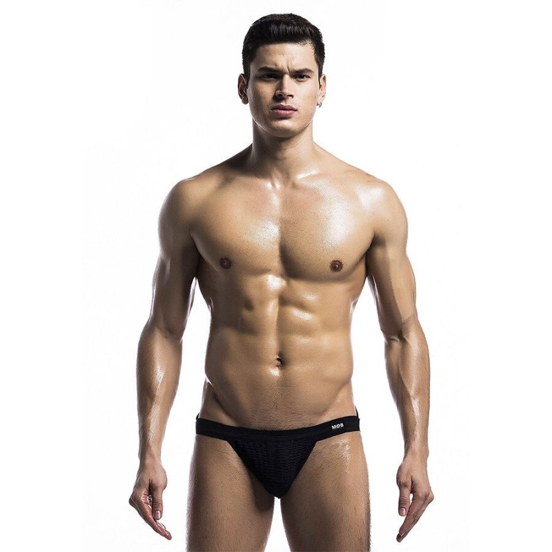 MOB - MAILLOT DE BAIN FETISH JOCKSTRAP NOIR TAILLE L