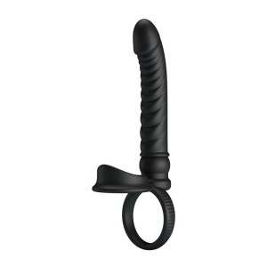 PRETTY LOVE - VIBRATEUR ANAL MERRITT AVEC ANNEAU ET VIBRATION NOIR