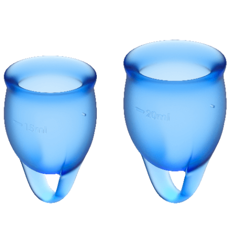 SATISFYER - COUPE MENSTRUELLE FEEL CONFIDENT BLEU FONCÉ 15 20 ML