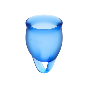 SATISFYER - COUPE MENSTRUELLE FEEL CONFIDENT BLEU FONCÉ 15 20 ML