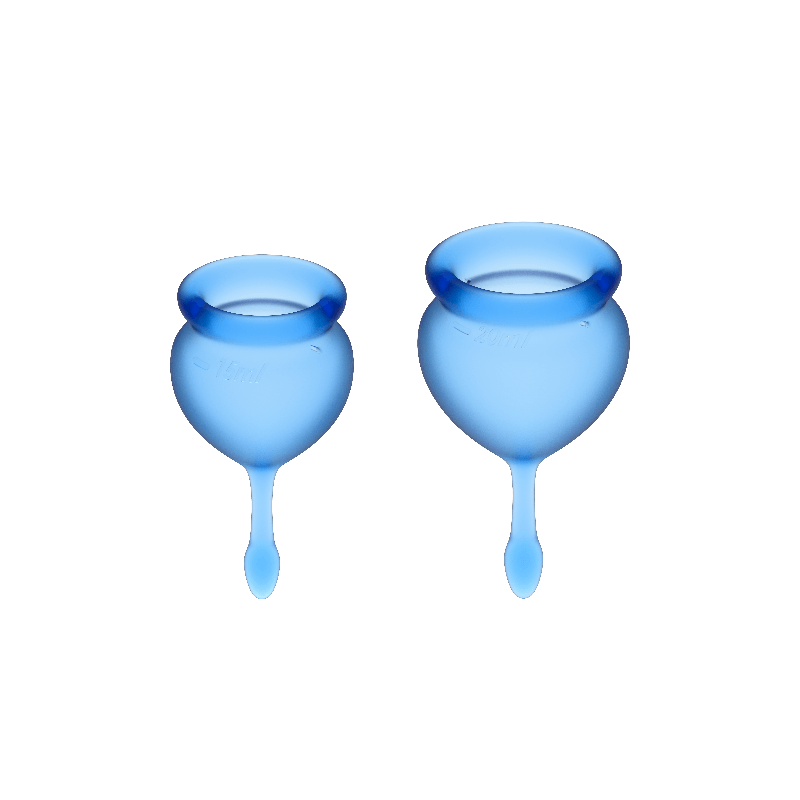 SATISFYER - COUPE MENSTRUELLE FEEL GOOD BLEU FONCÉ 15 20 ML
