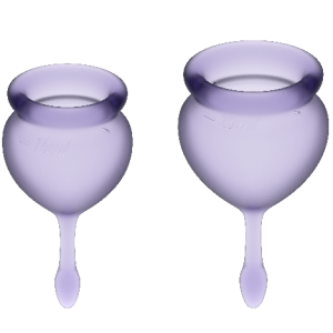 SATISFYER - COUPE MENSTRUELLE FEEL GOOD BLEU FONCÉ 15 20 ML