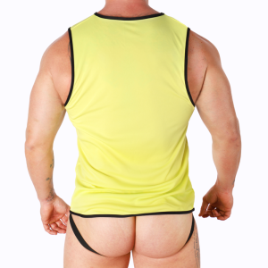 MACHO - T-SHIRT JAUNE S-M