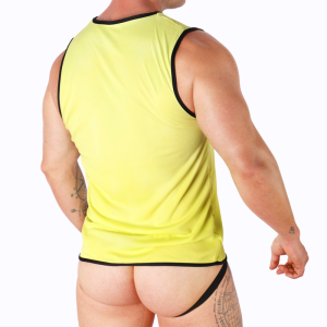 MACHO - T-SHIRT JAUNE S-M