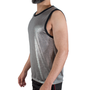 MACHO - T-SHIRT À PAILLETTES FINES S-M