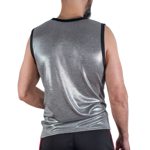MACHO - T-SHIRT À PAILLETTES FINES S-M