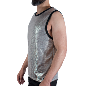 MACHO - T-SHIRT À PAILLETTES FINES S-M