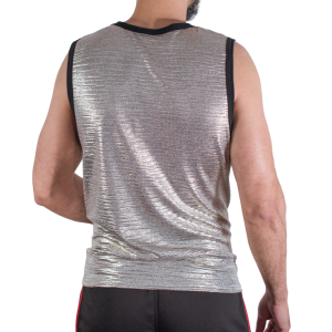 MACHO - T-SHIRT À PAILLETTES FINES S-M