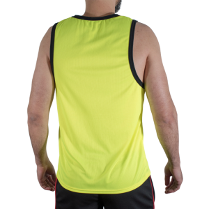 MACHO - CMV001 T-SHIRT DE SPORT JAUNE S-M