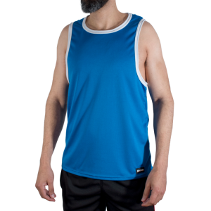 MACHO - CMV002 T-SHIRT DE SPORT BLEU S-M