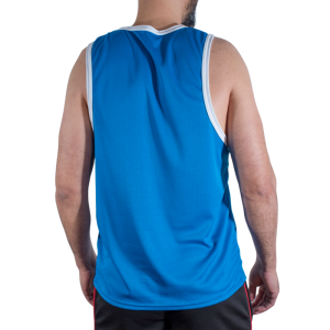 MACHO - CMV002 T-SHIRT DE SPORT BLEU S-M