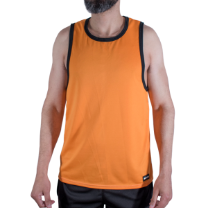 MACHO - CMV005 T-SHIRT DE SPORT ORANGE S-M