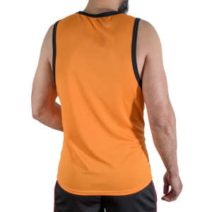 MACHO - CMV005 T-SHIRT DE SPORT ORANGE S-M