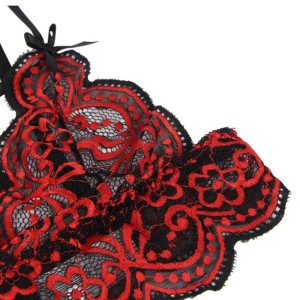 SUBBLIME - SET ENSEMBLE DEUX PIÈCES TOP ET CULOTTE EN DENTELLE S-M