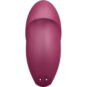 SATISFYER - TAP and CLIMAX 1 VIBRATEUR LAY-ON ROUGE