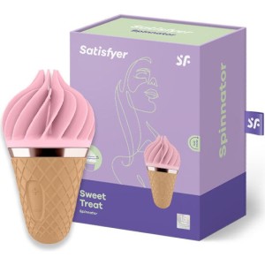 SATISFYER - SPINNATOR SWEET TREAT BRUN and ROSE