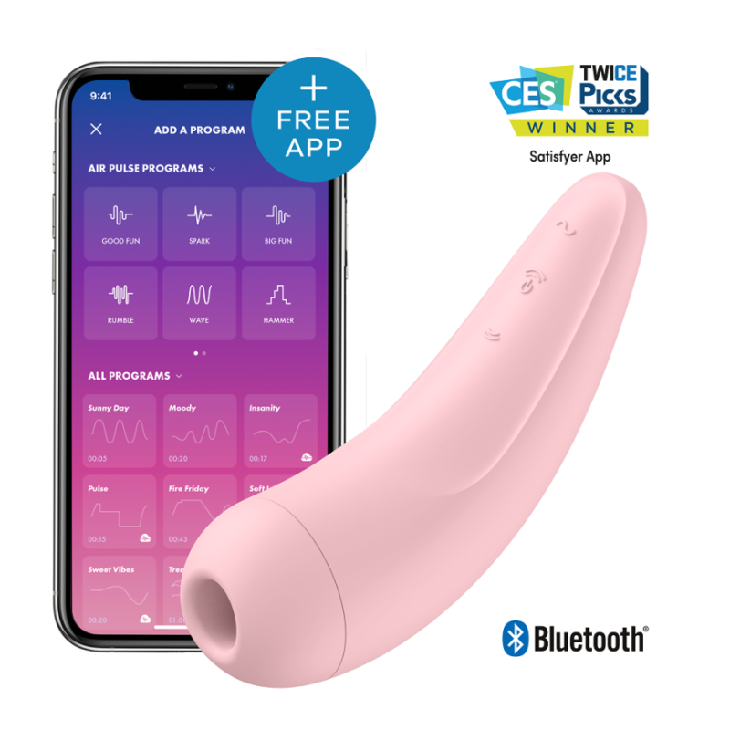 SATISFYER - CURVY 1 ROUGE ROSE