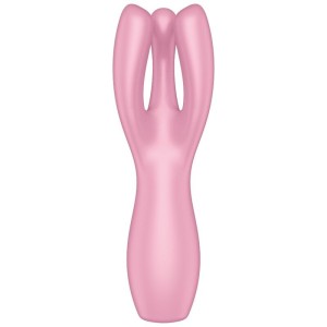 SATISFYER - VIBRATEUR THREESOME 3 ROSE