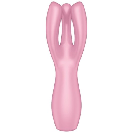 SATISFYER - VIBRATEUR THREESOME 3 ROSE