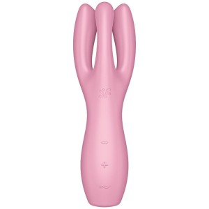 SATISFYER - VIBRATEUR THREESOME 3 ROSE