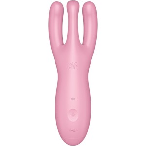 SATISFYER - APPLICATION VIBRATEUR THREESOME 4 ROSE