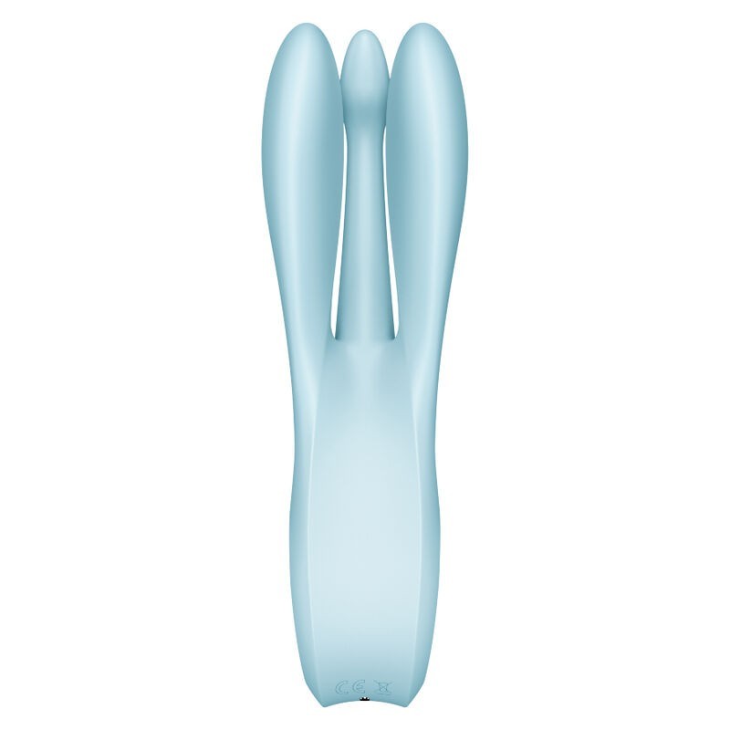 SATISFYER - VIBRATEUR THREESOME 1 BLEU