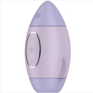 SATISFYER - MISSION CONTROL PETIT VIBRATEUR DOUBLE IMPULSION LILAS
