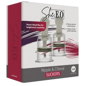 SHE.E.O - Ventouse pour mamelon et clitoris S-M