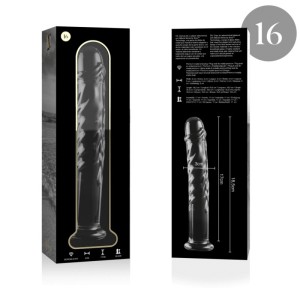 NEBULA SERIES BY IBIZA - MODÈLE 16 GODE EN VERRE BOROSILICATE CLAIR 18.5 CM -O- 3 CM
