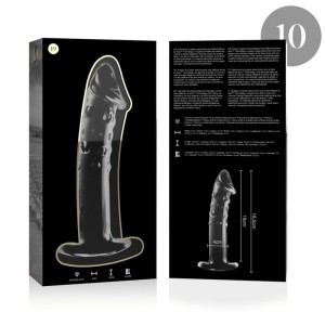 NEBULA SERIES BY IBIZA - MODÈLE 19 GODE EN VERRE BOROSILICATE CLAIR 18.5 CM -O- 4 CM