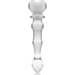 NEBULA SERIES BY IBIZA - MODÈLE 21 GODE EN VERRE BOROSILICATE CLAIR 20.5 CM -O- 3.5 CM