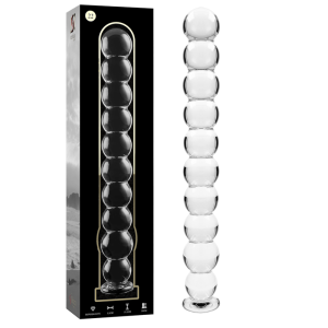 NEBULA SERIES BY IBIZA - MODÈLE 22 GODE EN VERRE BOROSILICATE CLAIR 21.5 CM -O- 2.5 CM
