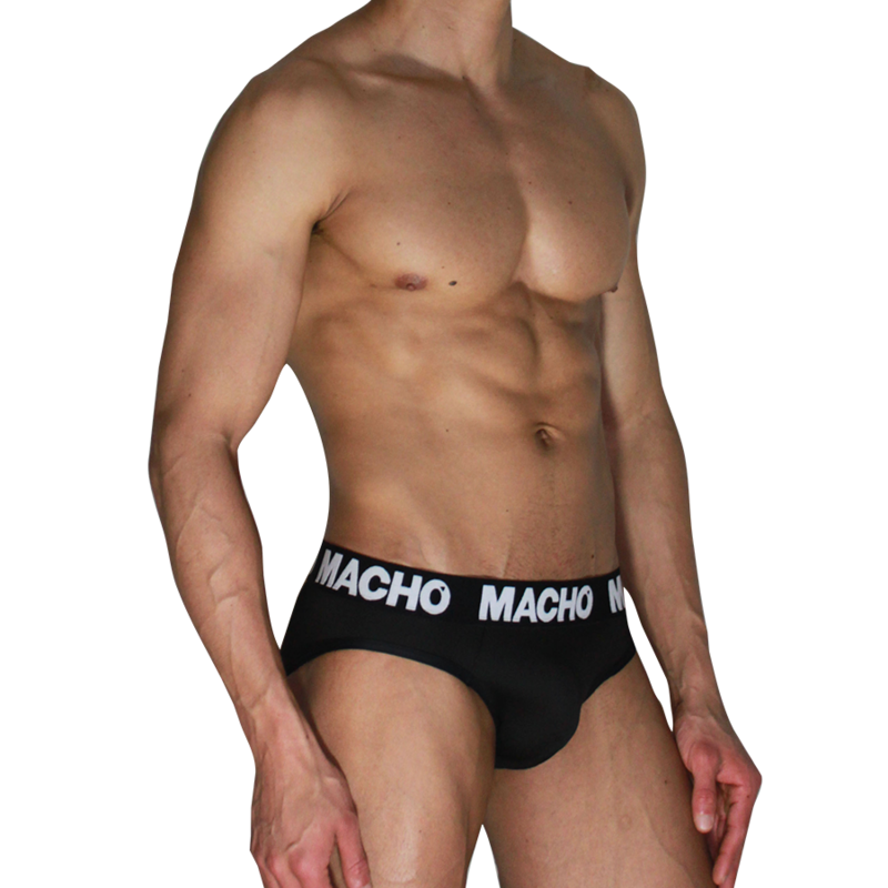 MACHO - MCH007 CLASSIQUE SLIP NOIR NOIR S