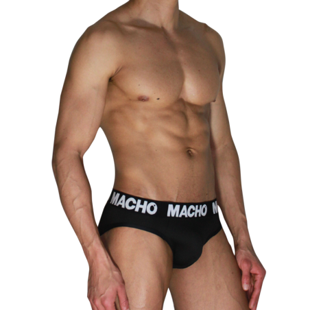 MACHO - MCH007 CLASSIQUE SLIP NOIR NOIR S