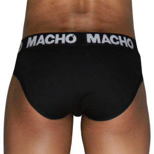 MACHO - MCH007 CLASSIQUE SLIP NOIR NOIR S