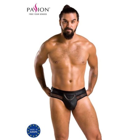 PASSION - 030 SLIP OUVERT TOM NOIR S-M