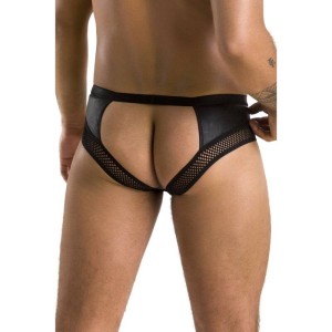 PASSION - 030 SLIP OUVERT TOM NOIR S-M