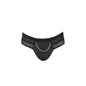 PASSION - 030 SLIP OUVERT TOM NOIR S-M