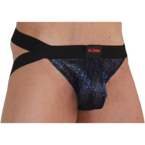 BURN - 006 JOCK BLEU BRILLANT - NOIR S
