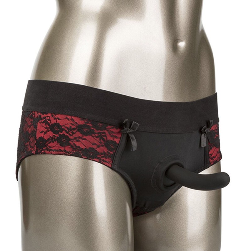 CALEXOTICS - SCANDAL ENSEMBLE CULOTTE SANS ENTREJAMBE AVEC GODE TAILLE S-M