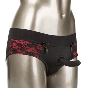 CALEXOTICS - SCANDAL ENSEMBLE CULOTTE SANS ENTREJAMBE AVEC GODE TAILLE S-M