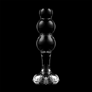NEBULA SERIES BY IBIZA - MODÈLE 1 BOUCHON EN VERRE BOROSILICATE TRANSPARENT 10.5 CM -O- 3 CM
