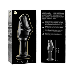 NEBULA SERIES BY IBIZA - PLUG ANAL MODÈLE 6 VERRE BOROSILICATE CLAIR 12.5 CM -O- 4 CM