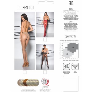 PASSION - TIOPEN 001 COLLANT NOIR 1-2 20 DEN